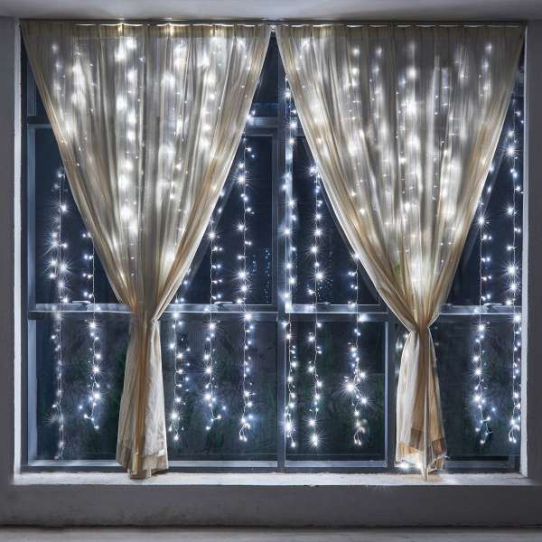 Lumière de fenêtre, décoration de Noël lumière suspendue avec